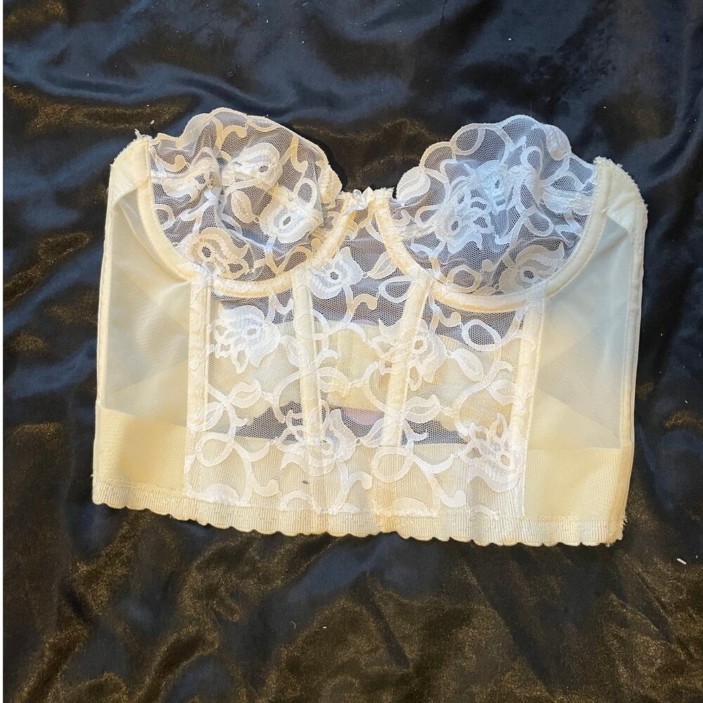 Vintage Victoria's Secret Lace Bustier Corset Top Fairy Fairycore Coquette